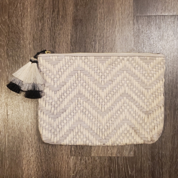 NWT Kempton & Co. Tresco Medium Pouch - Smoke & Chalk - Picture 3 of 12